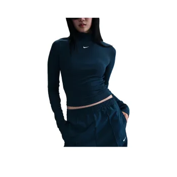 Nike Sportswear Essential Women's Ribbed Mock Neck Long Sleeve Top