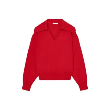 ZARA Sweatshirt Women's Deep Red