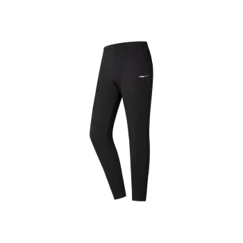 Erke Jogger Thickened And Fleece-Lined Casual Pants Women's Jet Black