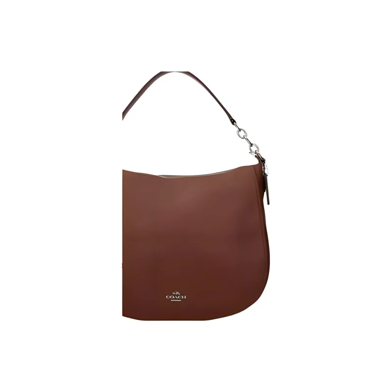 COACH Chelsea Leather Handbag Large Size Women's Brown-3