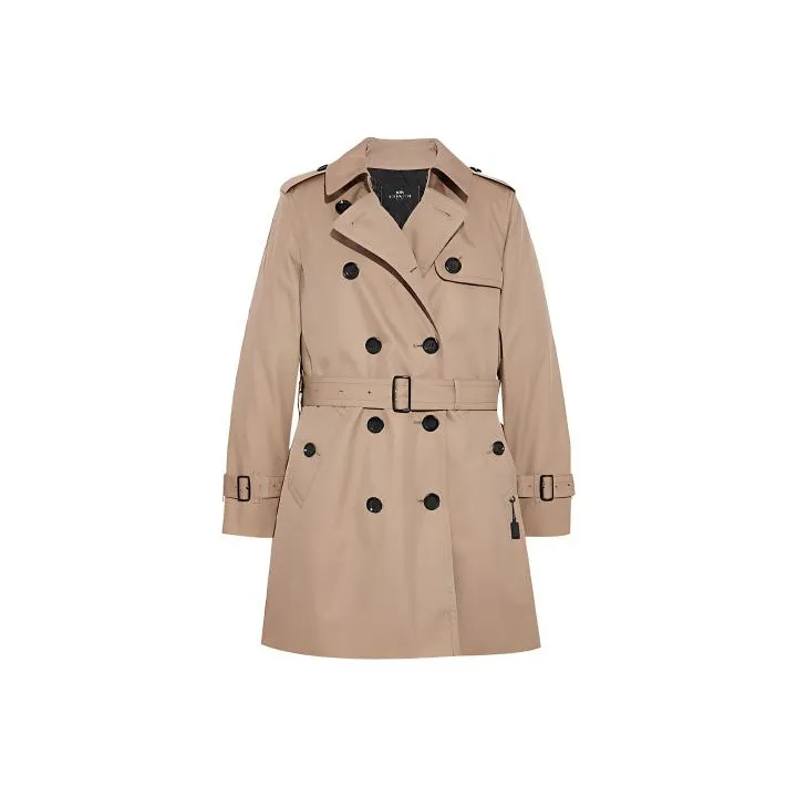 COACH Trench Coat Women's Khaki-0