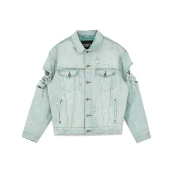 SMFK Denim Jacket Women's Denim Blue