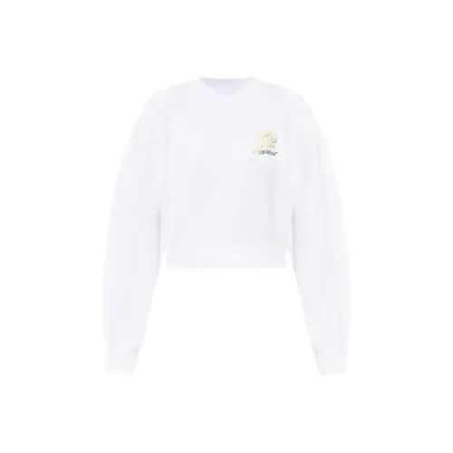 OFF WHITE Logo Printed Crewneck Sweatshirt