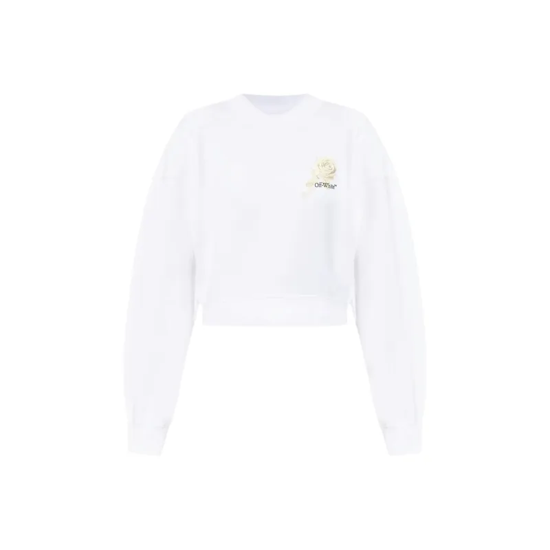 OFF WHITE Logo Printed Crewneck Sweatshirt-0