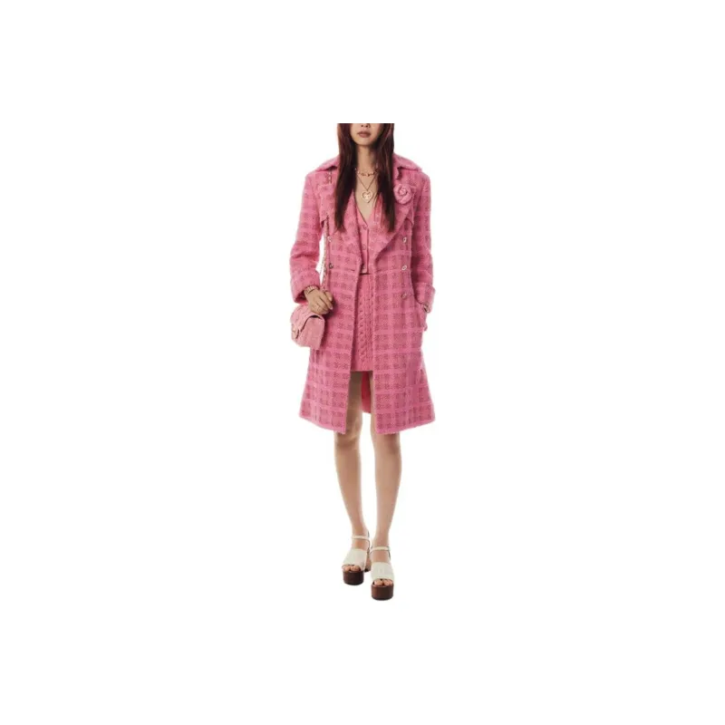 CHANEL 24 New Spring And Summer Arrivals Coats Women's Pink-0