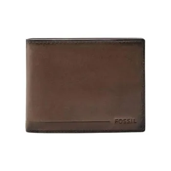FOSSIL Leather Wallet Men's Brown