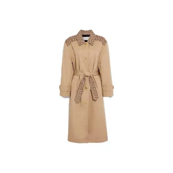 COACH FW23 Trench Coat Women's Khaki