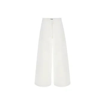 JIL SANDER High Waist Wide Leg Trousers