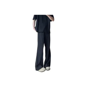 FONDLOOK Casual Pants Men Black