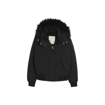 Hollister Puffer Jacket Women's Black