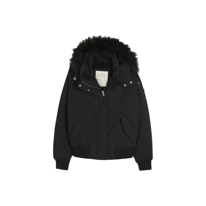 Hollister Puffer Jacket Women's Black-0