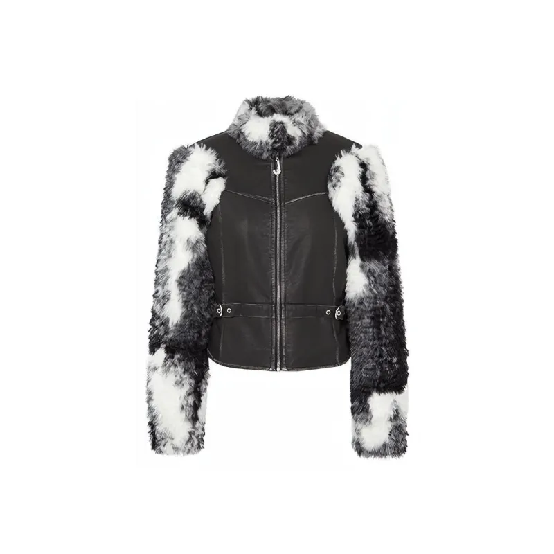 JYOSEI Velvet feel Coat Women's Black-0