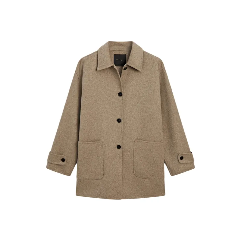 Massimo Dutti Coats Women's Camel-0