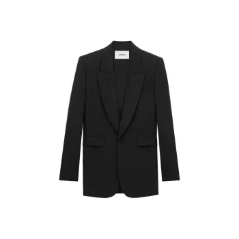 SAINT LAURENT Single Breasted Long Sleeved Jacket