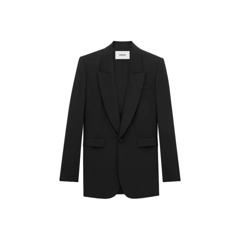 SAINT LAURENT Single Breasted Long Sleeved Jacket-0