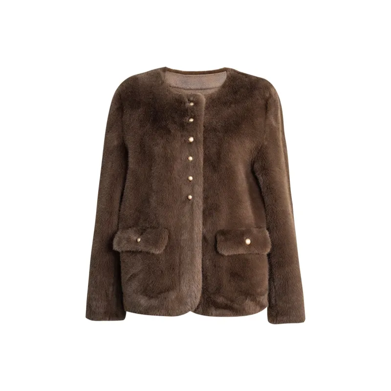ROEYSHOUSE Velvet feel Coat Women's-4