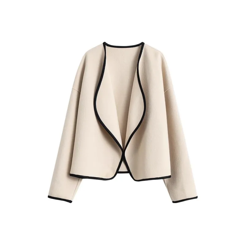 Miss Ha Ya Cropped Coats Women's Capri White-0