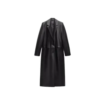 ZARA FW23 Leather Jacket Women's Black