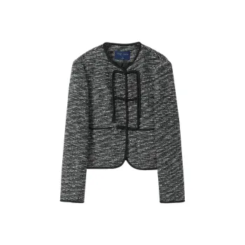 3COLOUR Cropped Coat Women's Classic Black