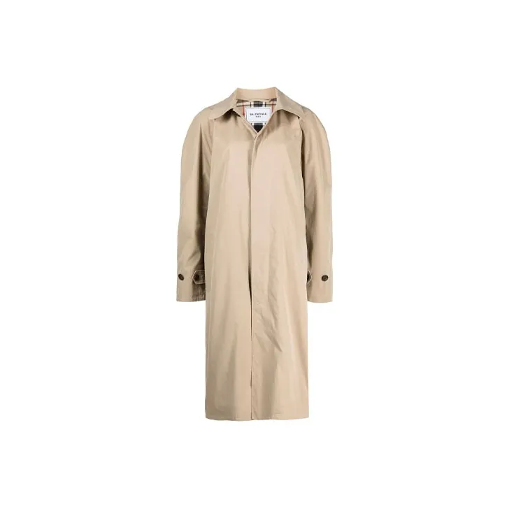Balenciaga Trench Coats Women's Khaki-0