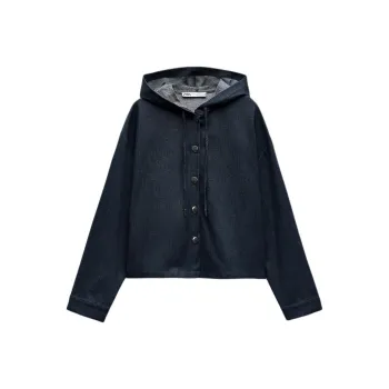ZARA Denim Jackets Women's Blue