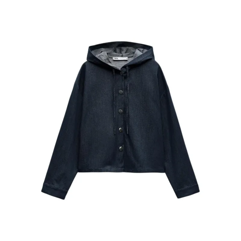 ZARA Denim Jackets Women's Blue-0