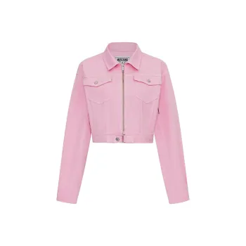 MOSCHINO Denim Jacket Women's Pink