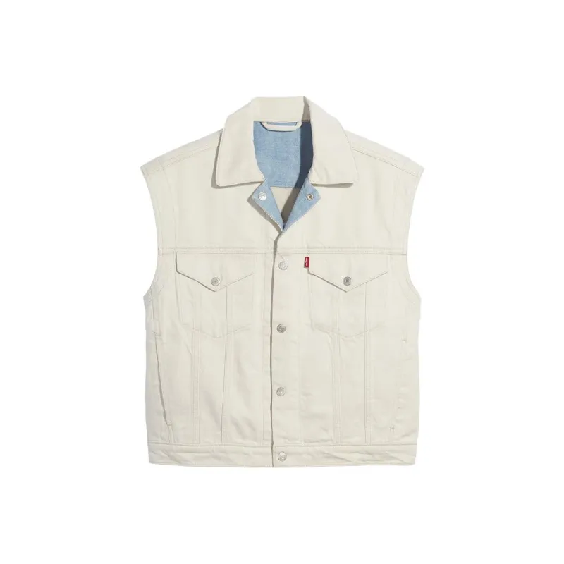Levis Levis/Levi's SS23 WellThread Series Vests Women's Ecru-0