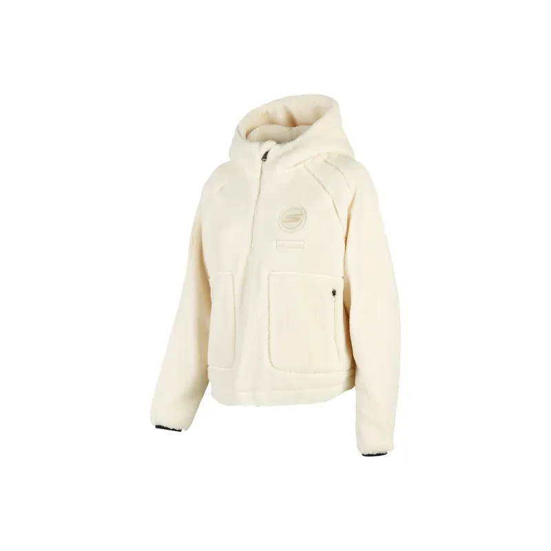 Skechers Velvet feel Coat Women's Pearl White-0