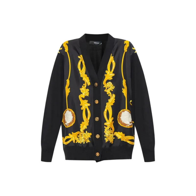 VERSACE Wool silk Cardigan-0