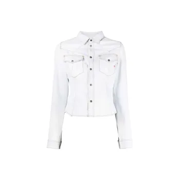 DIESEL Denim Jackets Women's Light Blue
