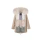 Khaki+Cappuccino Ice Cream Fox Fur