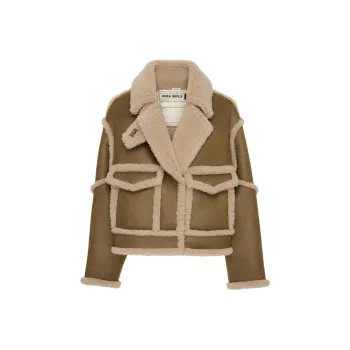ZARA Velvet-feel Coat Women's Medium Green