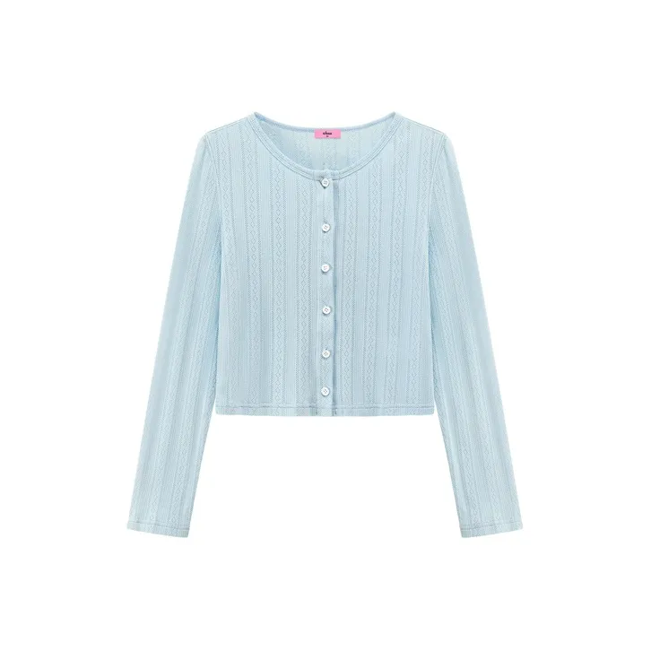 CHUU Cropped Coats Women's Blue-0