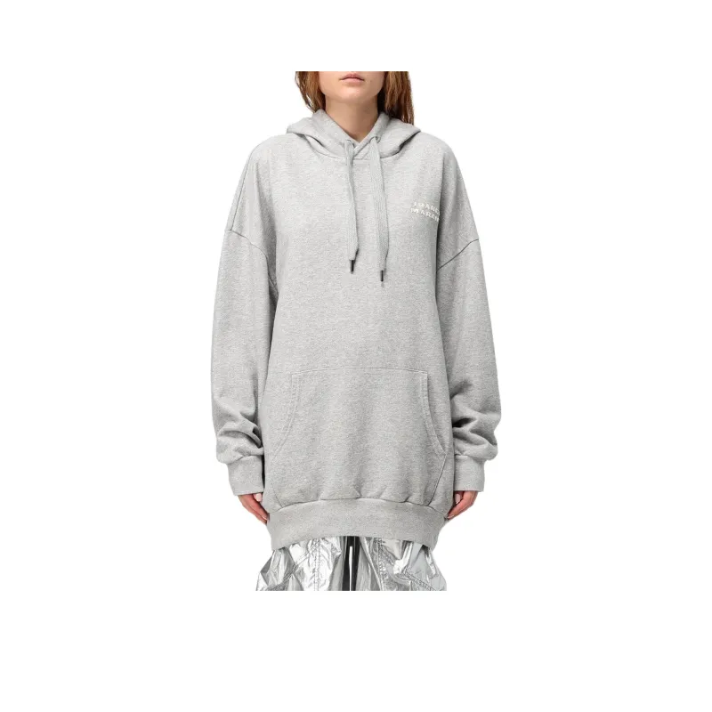 ISABEL MARANT Solena Logo Embroidered Drawstring Hoodie-0