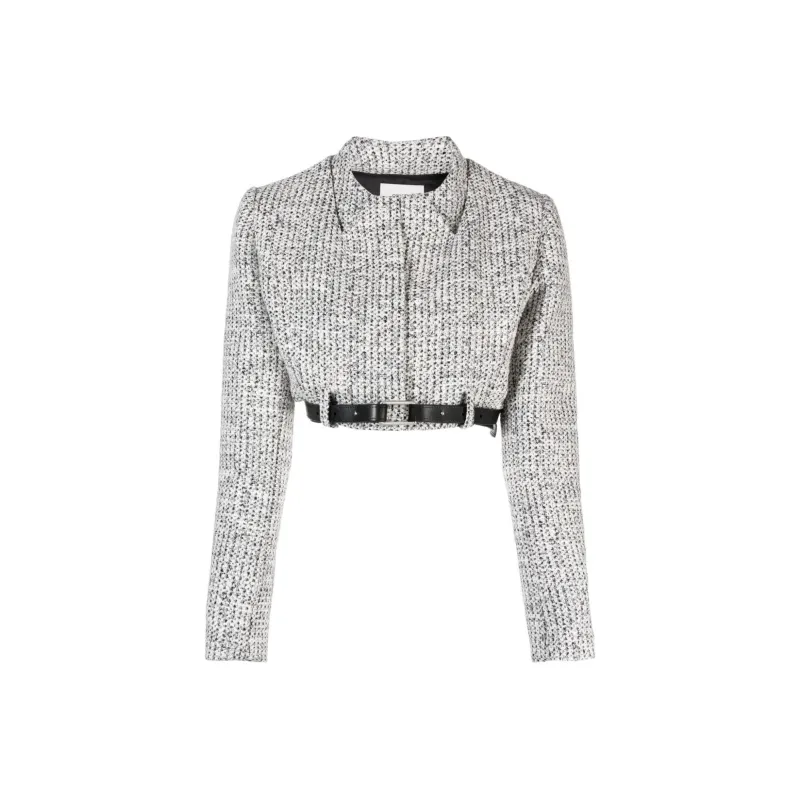 COPERNI Trompe L'oeil Cropped Tweed Jacket-0