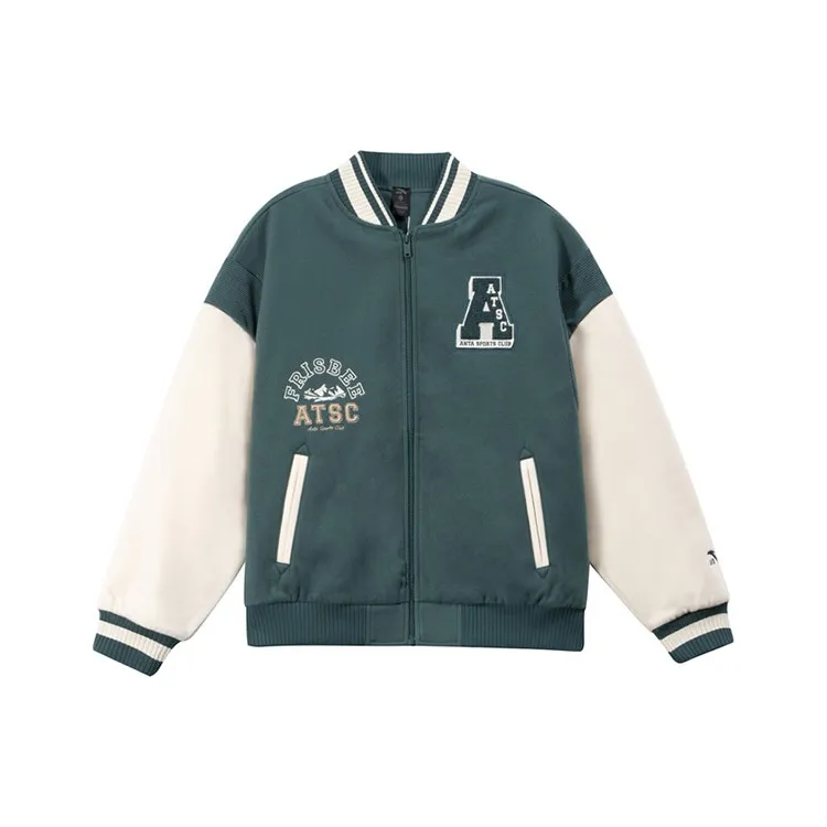 Anta Life Collection Baseball Jacket Women's Gulf Green-0