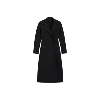 SCANLAN THEODORE Crepe Knit Tailored Coat Coats Women's BLACK/Black