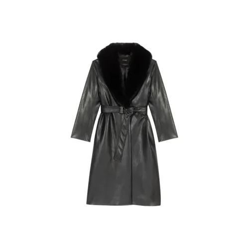 Maje Coats Women's Black