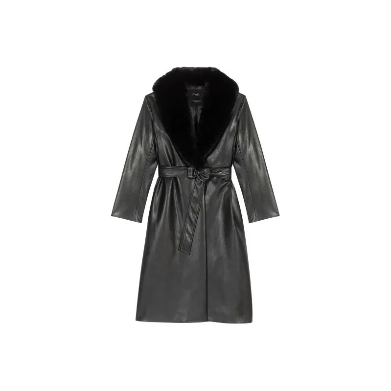 Maje Coats Women's Black-0