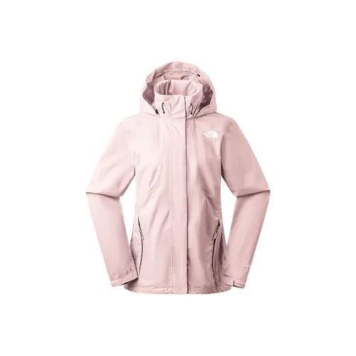 THE NORTH FACE Outdoor Hiking Waterproof, Windproof, And Breathable Windbreaker Jacket Women's Pink