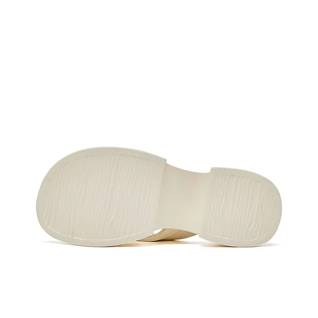 HR PU Polyurethane Abrasion Resistant Slide Slippers Women's Beige-3