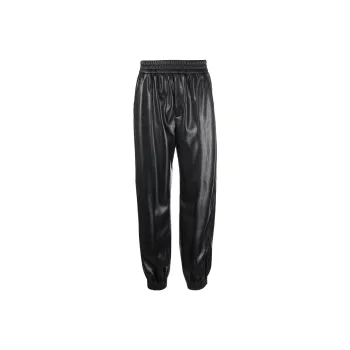 NANUSHKA Faux-leather Track Pants