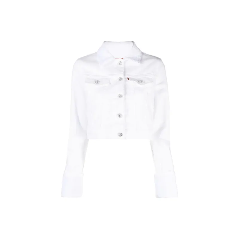 MISSONI Denim Jackets Women's White-0