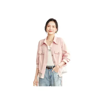 TERRE BLEUE Denim Jacket Women's Pink