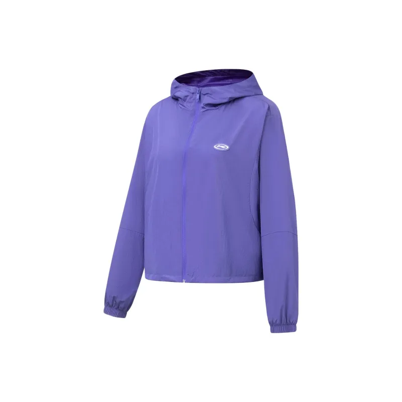LINING Fitness Series Trench Coats Women's Very Peri Purple-0