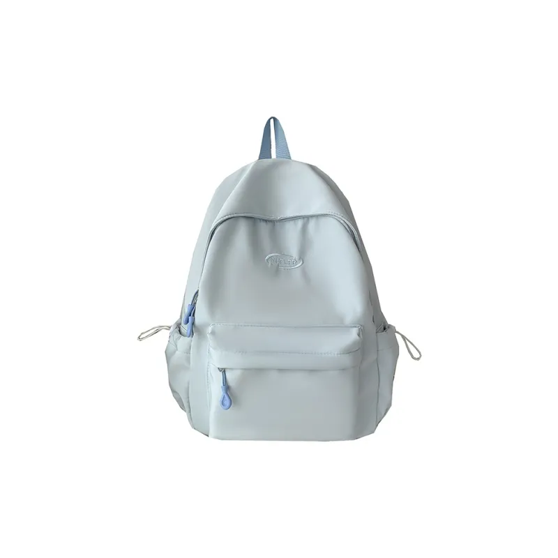 AIBAG Composite Cloth Backpack Large Size Unisex White/Black/Pink/Blue-0