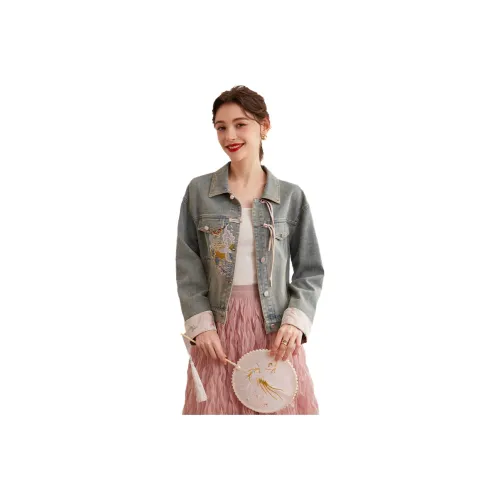 LOUISY AO Denim Jacket Women's Blue