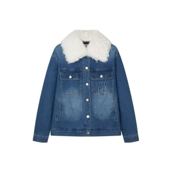 Teenie Weenie Cropped Coat Women's Light Blue