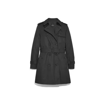 COACH Trench Coat Women's Black